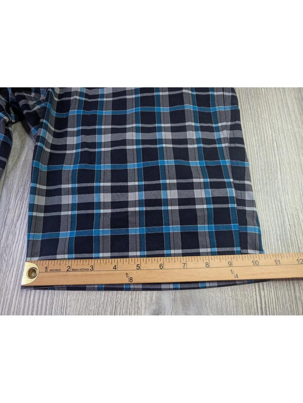 Adidas Golf Shorts ClimaLite Performance Mens Plaid Gray Blue Size 32